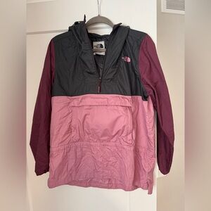North Face Pink and Burgundy Windbreaker